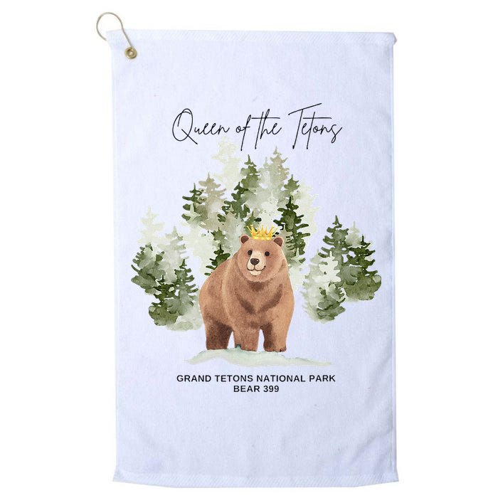 Queen Of The Tetons Grizzly Bear 399 Gtnp Golf Towel