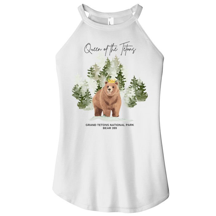 Queen Of The Tetons Grizzly Bear 399 Gtnp Women's Perfect Tri Rocker Tank