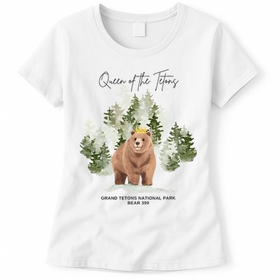 Queen Of The Tetons Grizzly Bear 399 Gtnp Womens T-Shirt