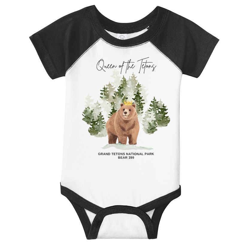 Queen Of The Tetons Grizzly Bear 399 Gtnp Infant Baby Jersey Bodysuit
