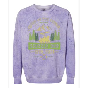 Queen Of The Tetons Grizzly 399 National Park 19962024 Colorblast Crewneck Sweatshirt