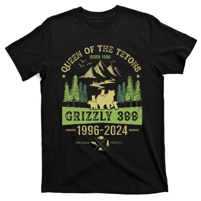 Queen Of The Tetons Grizzly 399 National Park 19962024 T-Shirt