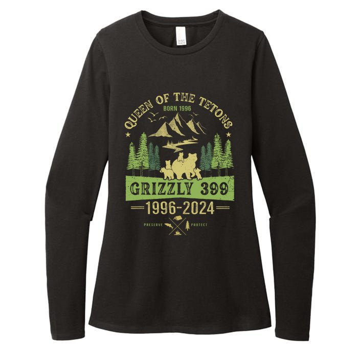 Queen Of The Tetons Grizzly 399 National Park 19962024 Womens CVC Long Sleeve Shirt