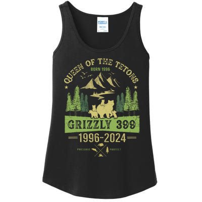 Queen Of The Tetons Grizzly 399 National Park 19962024 Ladies Essential Tank