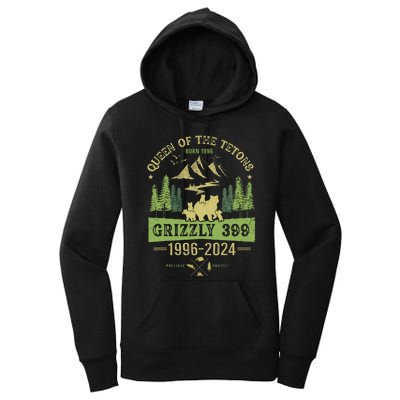 Queen Of The Tetons Grizzly 399 National Park 19962024 Women's Pullover Hoodie