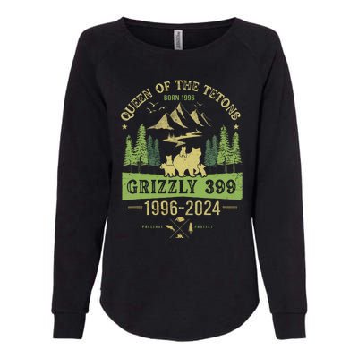 Queen Of The Tetons Grizzly 399 National Park 19962024 Womens California Wash Sweatshirt