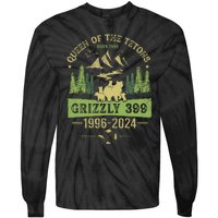 Queen Of The Tetons Grizzly 399 National Park 19962024 Tie-Dye Long Sleeve Shirt