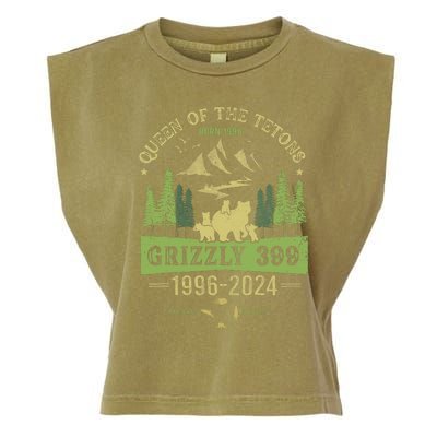 Queen Of The Tetons Grizzly 399 National Park 19962024 Garment-Dyed Women's Muscle Tee