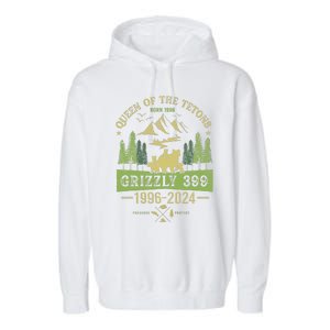 Queen Of The Tetons Grizzly 399 National Park 19962024 Garment-Dyed Fleece Hoodie