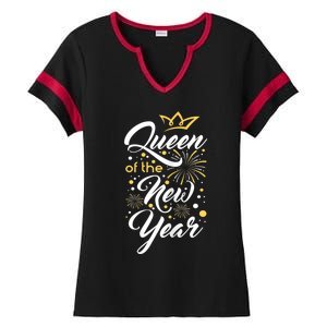 Queen Of The New Year New YearS Eve Happy New Year Ladies Halftime Notch Neck Tee