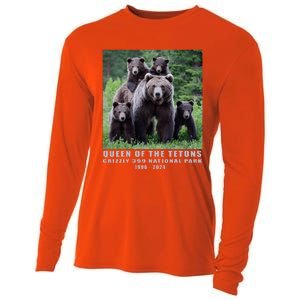 Queen Of The Tetons Grizzly 399 National Park 1996 2024 Cooling Performance Long Sleeve Crew