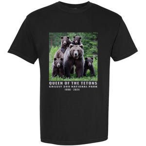 Queen Of The Tetons Grizzly 399 National Park 1996 2024 Garment-Dyed Heavyweight T-Shirt