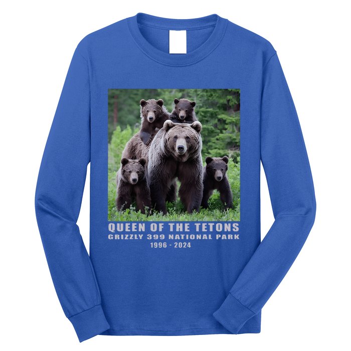 Queen Of The Tetons Grizzly 399 National Park 1996 2024 Long Sleeve Shirt