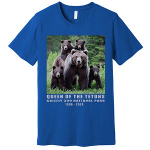 Queen Of The Tetons Grizzly 399 National Park 1996 2024 Premium T-Shirt