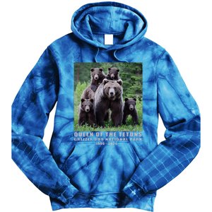 Queen Of The Tetons Grizzly 399 National Park 1996 2024 Tie Dye Hoodie