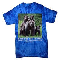 Queen Of The Tetons Grizzly 399 National Park 1996 2024 Tie-Dye T-Shirt