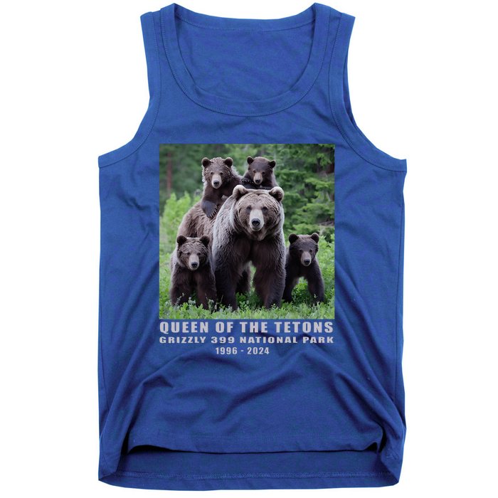 Queen Of The Tetons Grizzly 399 National Park 1996 2024 Tank Top