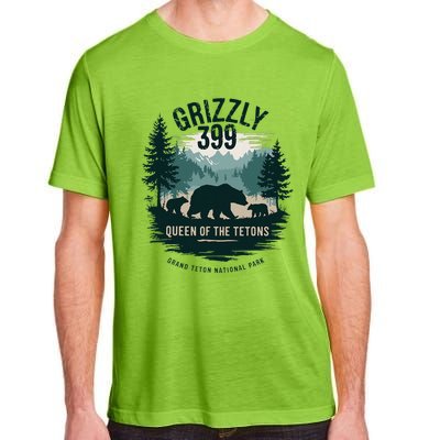 Queen Of The Tetons Grizzly 399 Bear Lovers National Park Adult ChromaSoft Performance T-Shirt