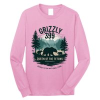 Queen Of The Tetons Grizzly 399 Bear Lovers National Park Long Sleeve Shirt