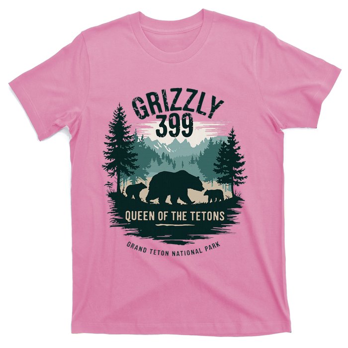 Queen Of The Tetons Grizzly 399 Bear Lovers National Park T-Shirt