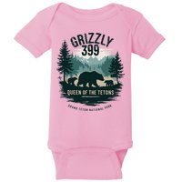 Queen Of The Tetons Grizzly 399 Bear Lovers National Park Baby Bodysuit