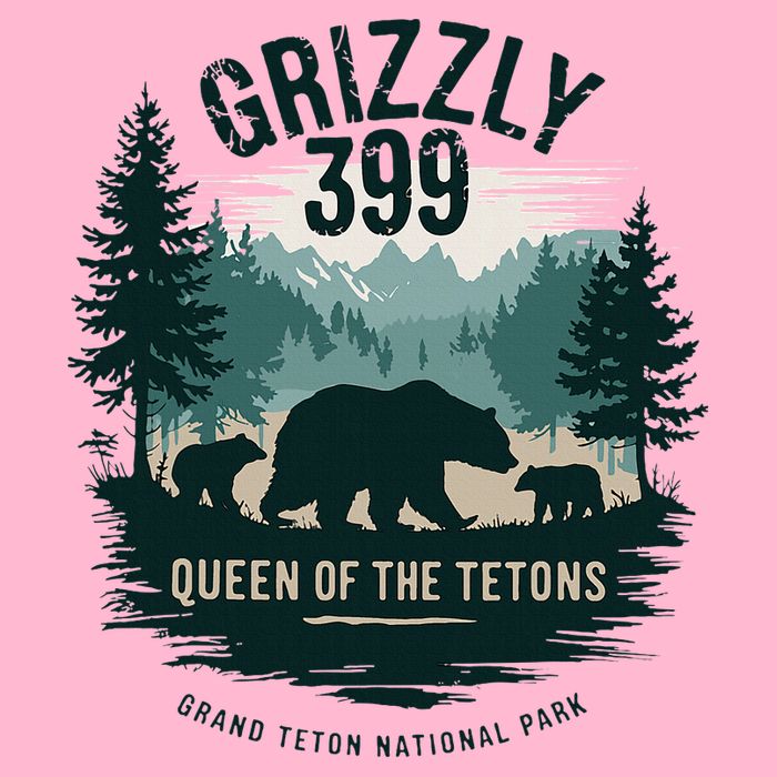 Queen Of The Tetons Grizzly 399 Bear Lovers National Park Baby Bodysuit