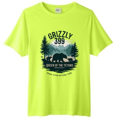 Queen Of The Tetons Grizzly 399 Bear Lovers National Park Tall Fusion ChromaSoft Performance T-Shirt