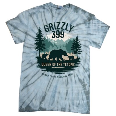 Queen Of The Tetons Grizzly 399 Bear Lovers National Park Tie-Dye T-Shirt