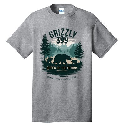 Queen Of The Tetons Grizzly 399 Bear Lovers National Park Tall T-Shirt