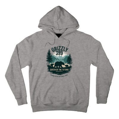 Queen Of The Tetons Grizzly 399 Bear Lovers National Park Tall Hoodie