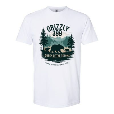 Queen Of The Tetons Grizzly 399 Bear Lovers National Park Softstyle CVC T-Shirt