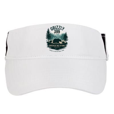Queen Of The Tetons Grizzly 399 Bear Lovers National Park Adult Drive Performance Visor