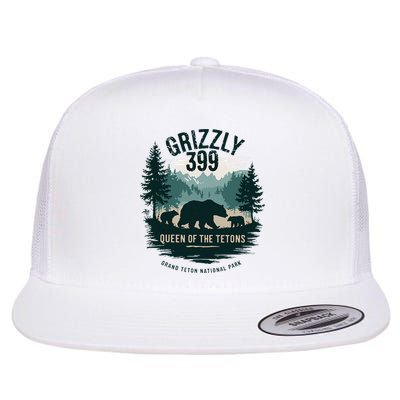 Queen Of The Tetons Grizzly 399 Bear Lovers National Park Flatbill Hat