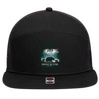 Queen Of The Tetons Grizzly 399 Bear Lovers National Park 7 Panel Mesh Trucker Snapback Hat