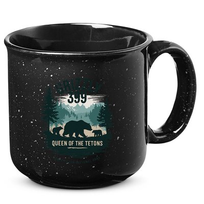 Queen Of The Tetons Grizzly 399 Bear Lovers National Park 15oz Campfire Ceramic Mug