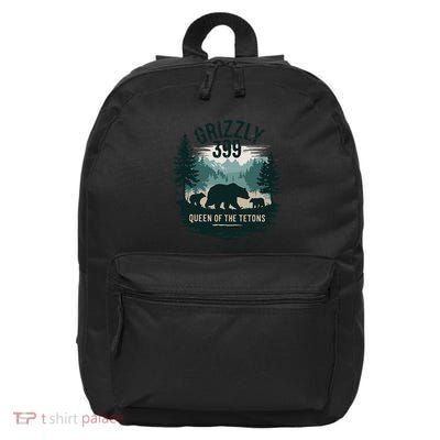 Queen Of The Tetons Grizzly 399 Bear Lovers National Park 16 in Basic Backpack