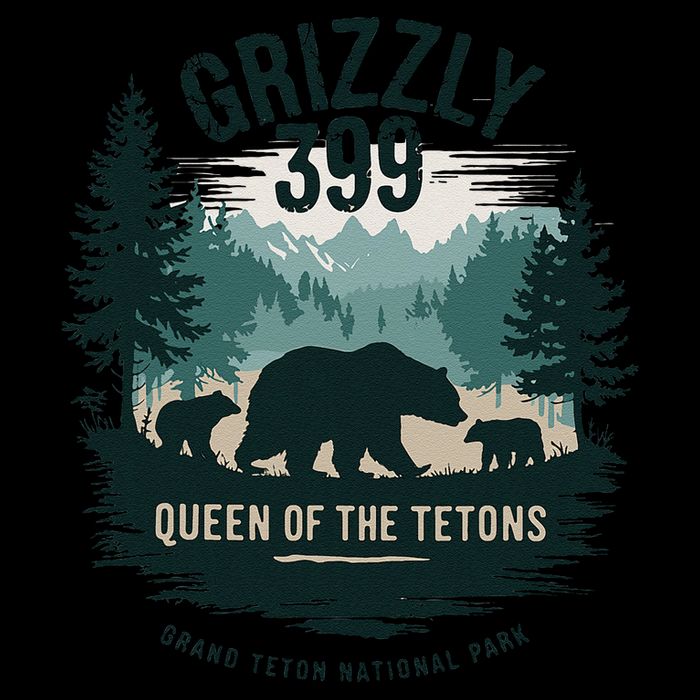 Queen Of The Tetons Grizzly 399 Bear Lovers National Park 16 in Basic Backpack