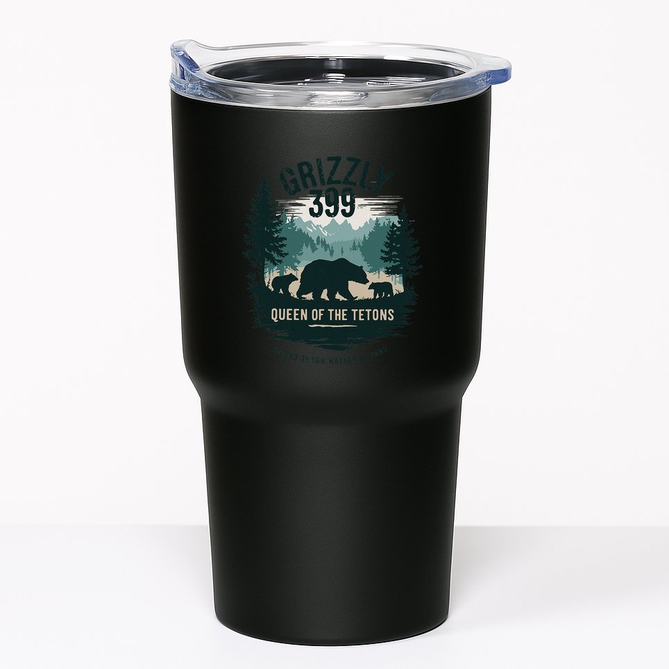 Queen Of The Tetons Grizzly 399 Bear Lovers National Park Tumbler