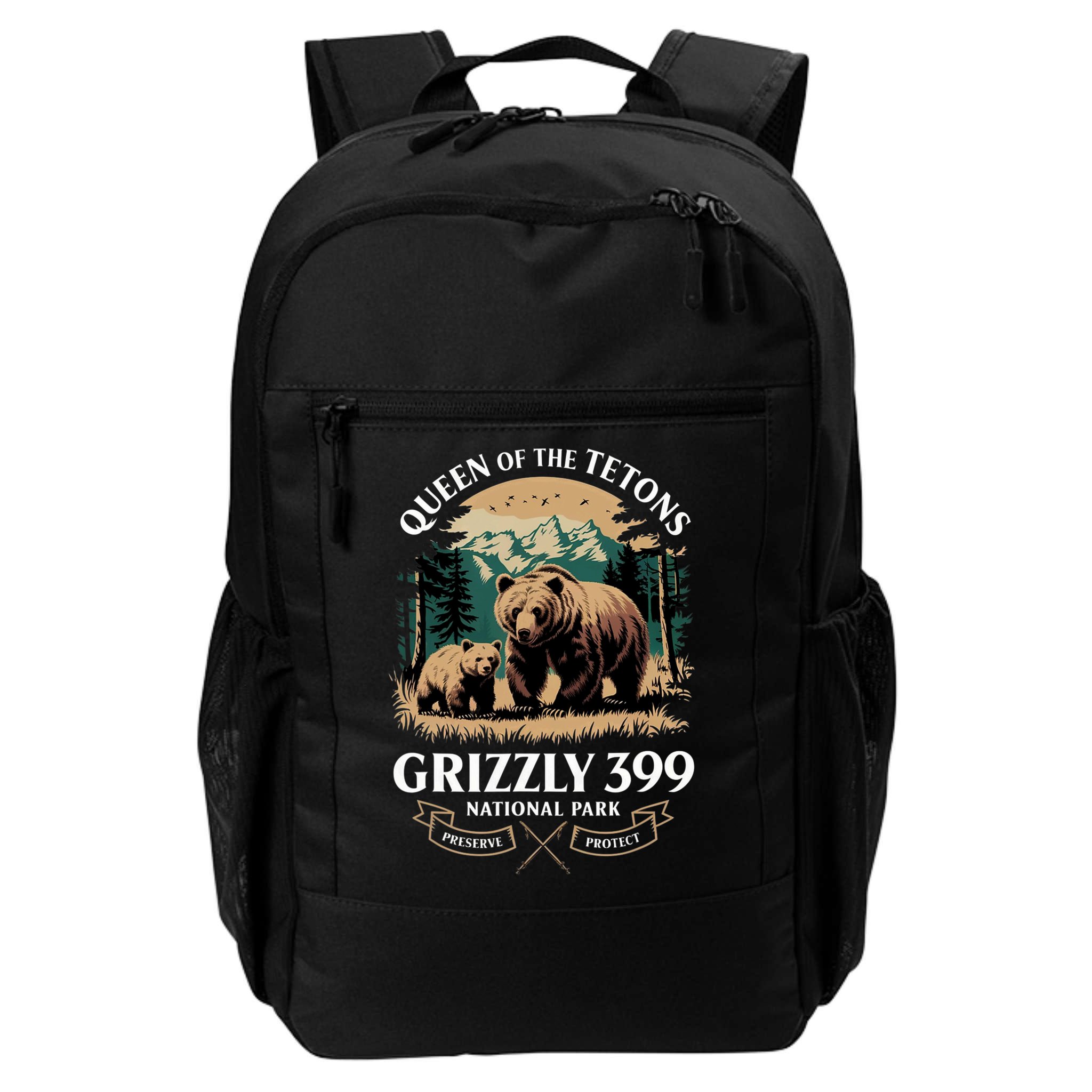 Queen Of The Tetons Grizzly 399 National Park Bear Backpack