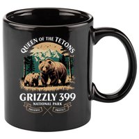 Queen Of The Tetons Grizzly 399 National Park Bear 11oz C Handle Ceramic Mug