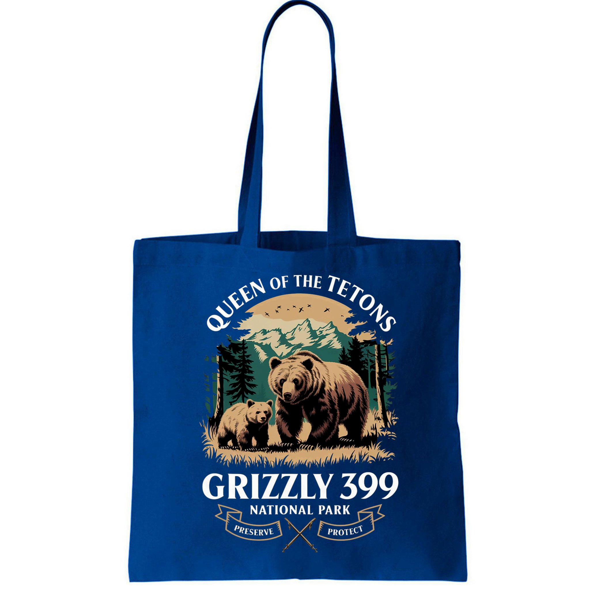 Queen Of The Tetons Grizzly 399 National Park Bear Bag