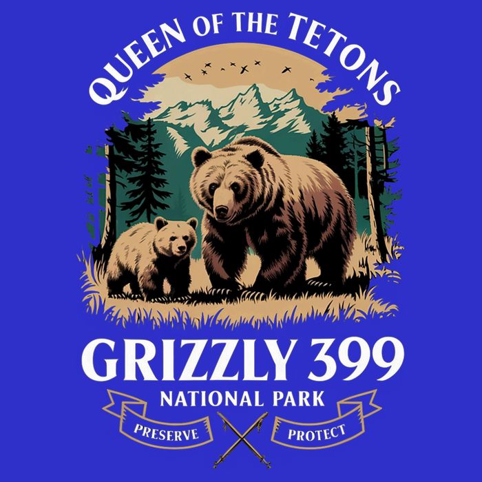 Queen Of The Tetons Grizzly 399 National Park Bear Bag