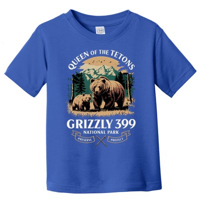 Queen Of The Tetons Grizzly 399 National Park Bear Toddler T-Shirt