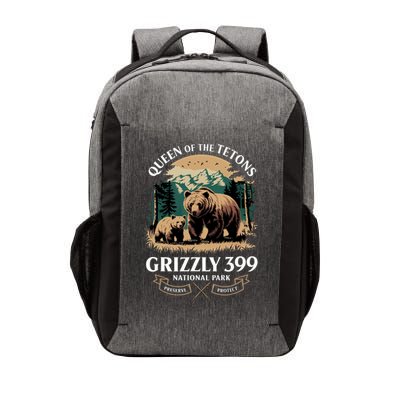 Queen Of The Tetons Grizzly 399 National Park Bear Vector Backpack