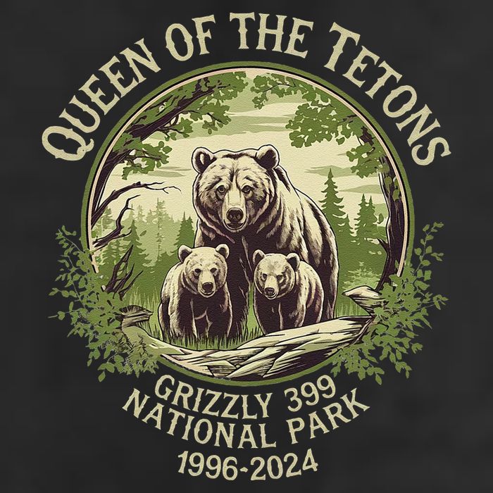 Queen Of The Tetons Grizzly 399 Wildlife Preserve 1996 2024 Cool Comfort Performance Bucket Hat