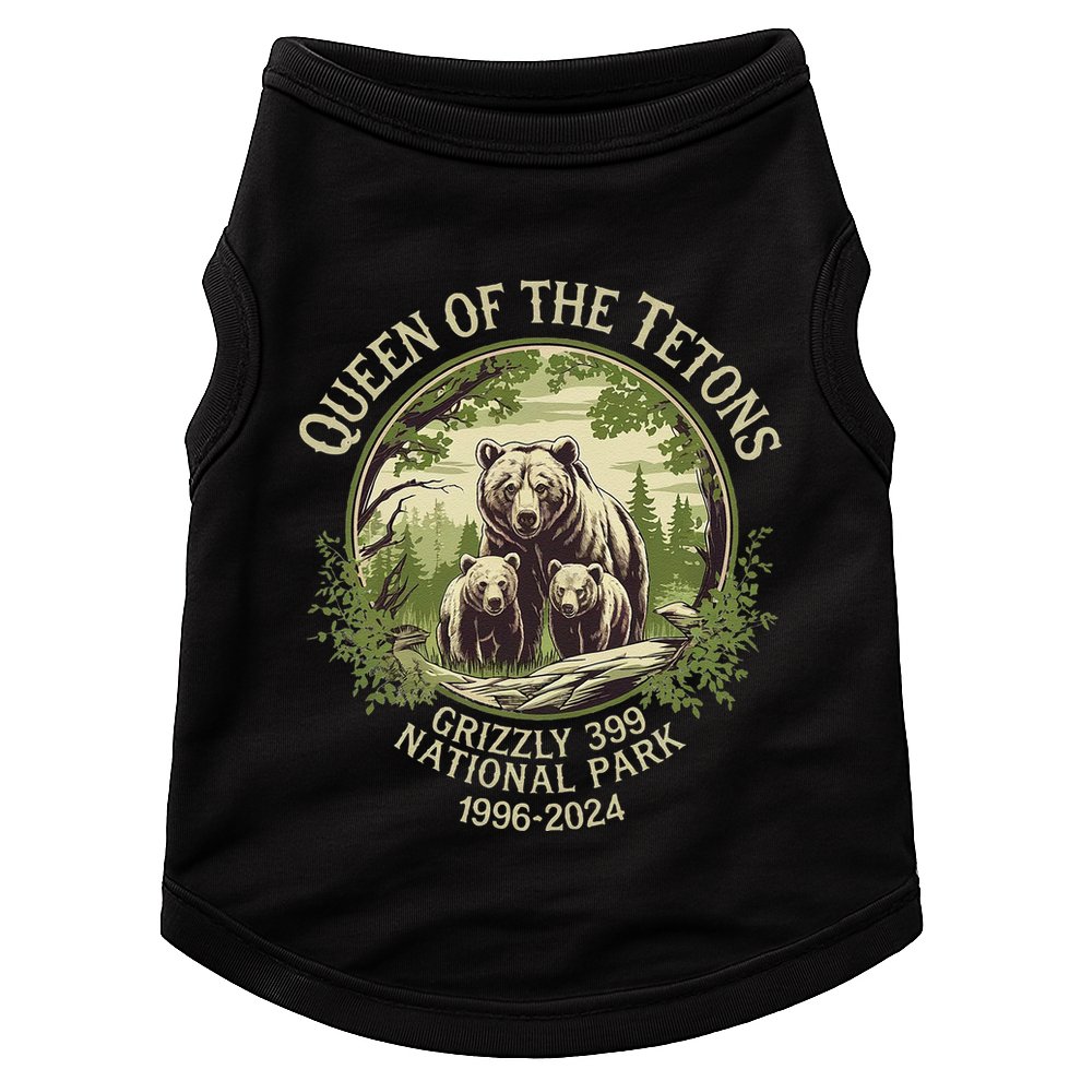 Queen Of The Tetons Grizzly 399 Wildlife Preserve 1996 2024 Doggie Tank