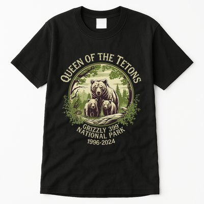 Queen Of The Tetons Grizzly 399 Wildlife Preserve 1996 2024 Tall T-Shirt