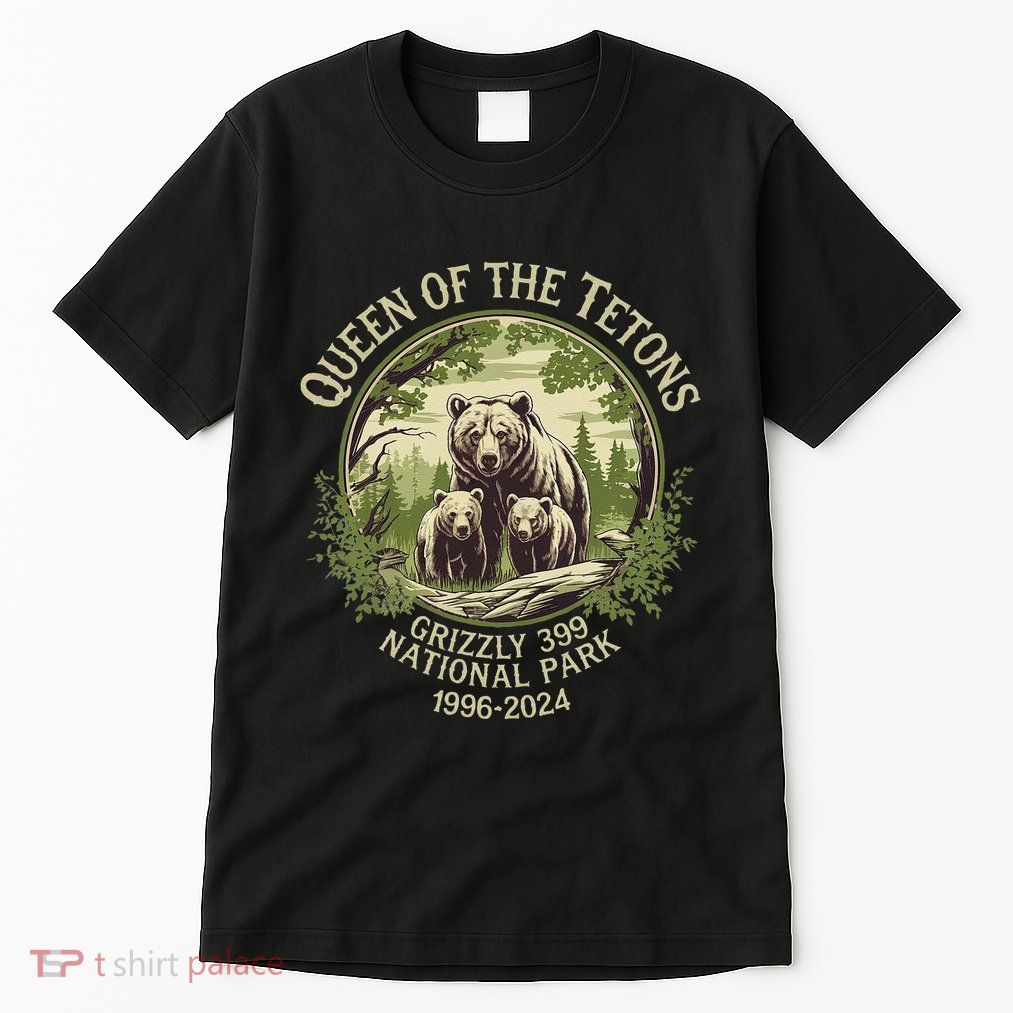 Queen Of The Tetons Grizzly 399 Wildlife Preserve 1996 2024 Tall T-Shirt