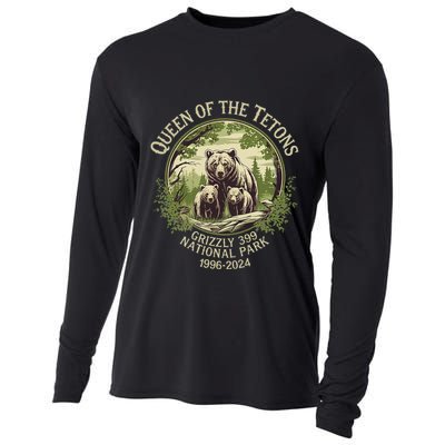 Queen Of The Tetons Grizzly 399 Wildlife Preserve 1996 2024 Cooling Performance Long Sleeve Crew