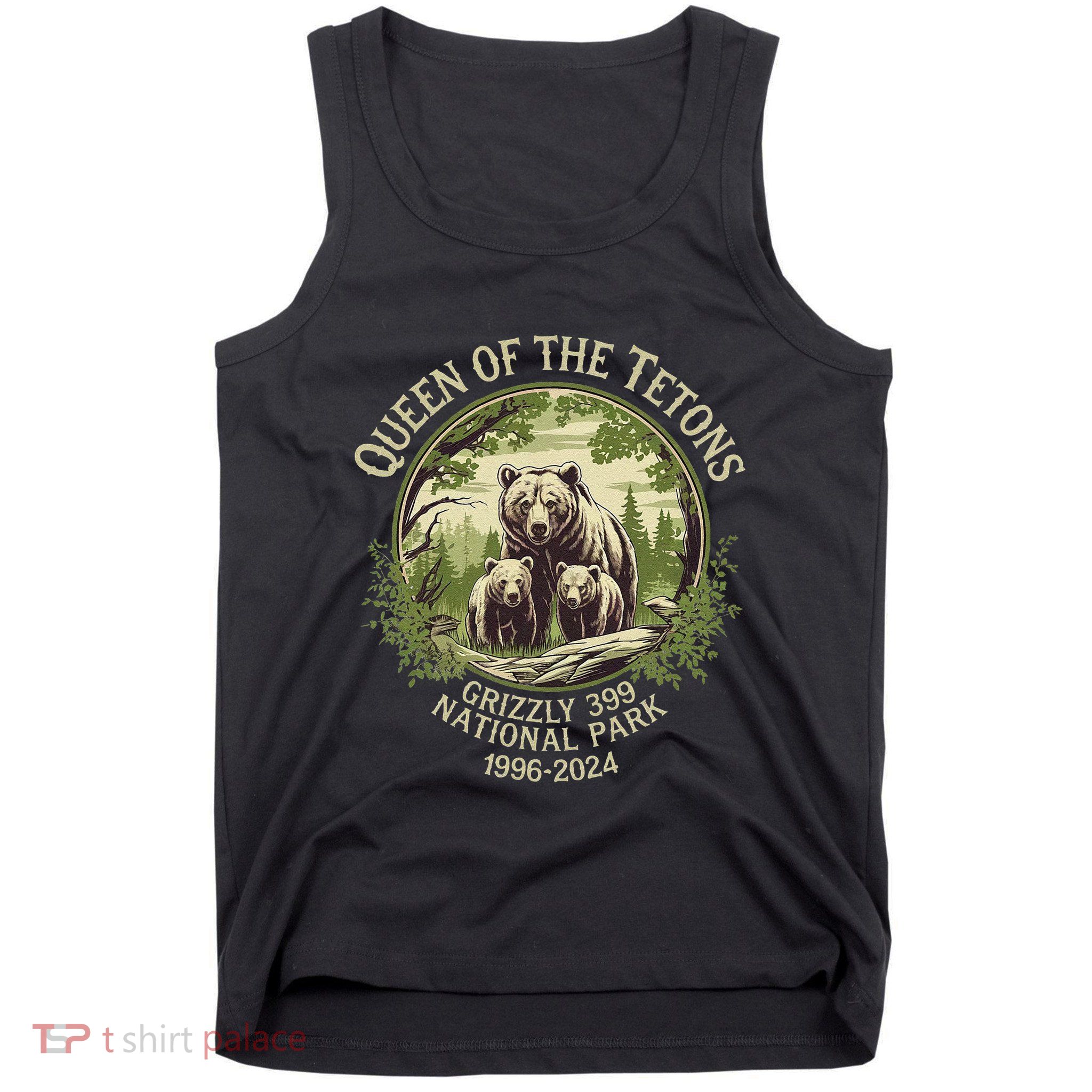 Queen Of The Tetons Grizzly 399 Wildlife Preserve 1996 2024 Tank Top